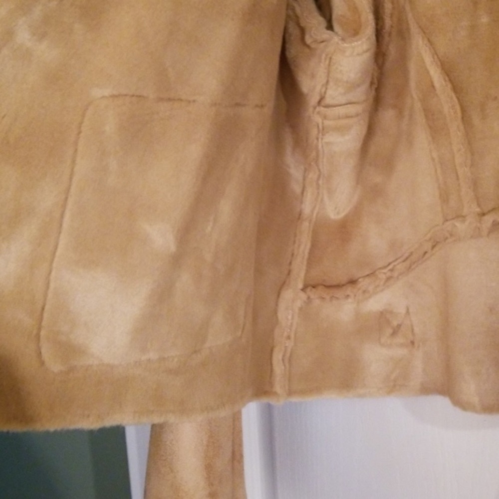Chico’s faux shearling snap button coat - Picture 7 of 8